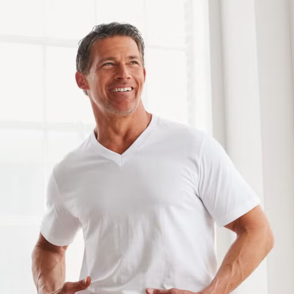 Big & Tall 3 Pack V-Neck T-Shirts - Picture 2 of 3